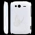 HTC Wildfire S Butterfly skal (Vit)